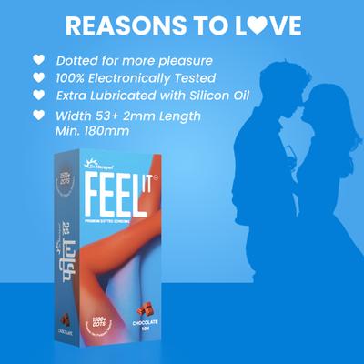 Dr. Morepen Feel It Condoms - Chocolate Flavour) 10's - Plain/Flavoured Condoms
