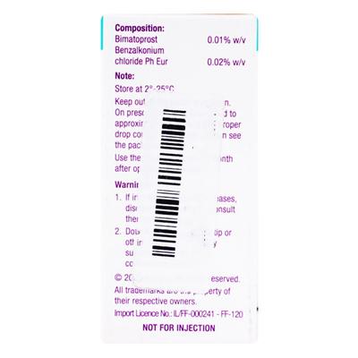 LUMIGAN 0.01% Ophthalmic Solution 3ml - Glaucoma-Ant