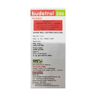 BUDETROL 200 WITH DOSE COUNTER Inhaler 120md - Asthma/COPD-Ast