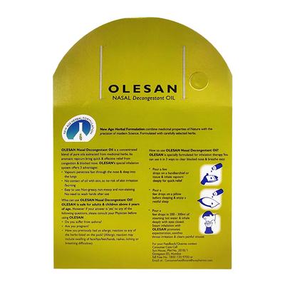 Olesan Nasal Decongestant Oil 10ml - Ayurvedic Medicine-AYU