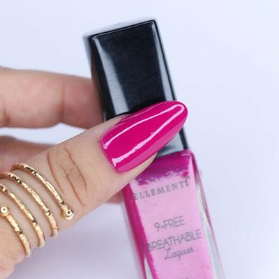 Ellement Co. Vegan Nail Lacquer - Berry Blush, 10ml - Nail Polish