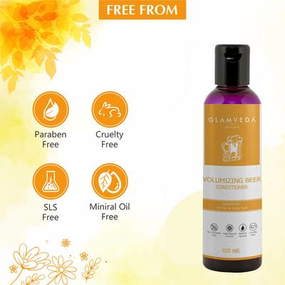 Glamveda Volumizing Beer Conditioner 100 ml - Conditioners