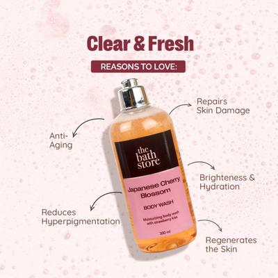 The Bath Store Japanese Cherry Blossom Body Wash 300 ml - Shower Gels & Body Wash
