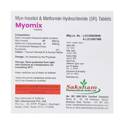 MYOMIX Tablet 15's - Diabetes-Ant