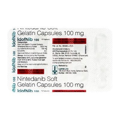 IDOFNIB 100 Soft Gelatin Capsule 10's - Idiopathic Pulmonary Fibrosis