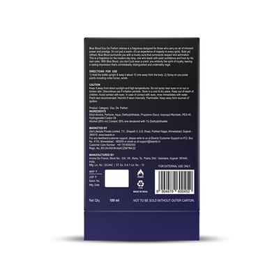 Beardo Blue Blood Perfume EDP 100 ml - Men Perfumes (Edt/Edp)