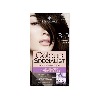 Schwarzkopf Colour Specialist At Home Permanent Hair Colour - 3.0 Imperial Brown 165 ml - Crème