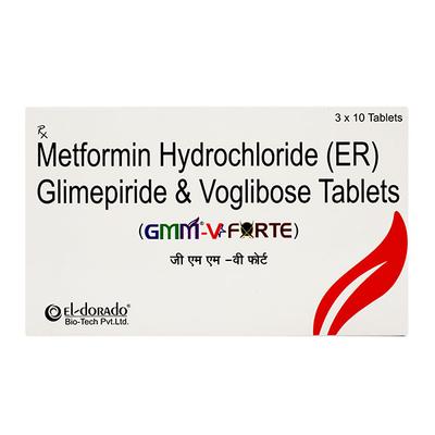 GMM V FORTE 3mg Tablet 10's - Diabetes-Ant