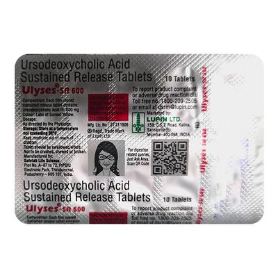 ULYSES SR 600 Tablet 10's - Cholelithiasis/Gall Stones