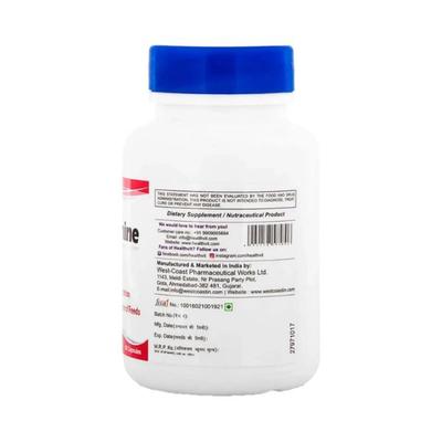 Healthvit L-Threonine 500mg Essential Amino Acid- Capsules 60's - Amino Acids