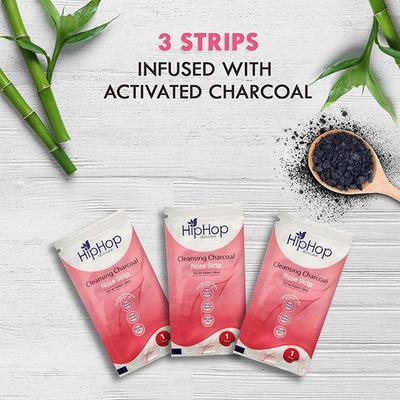 HipHop Charcoal Nose Strips Women Blackhead Remover Strips 3's - Face Wash & Cleansers