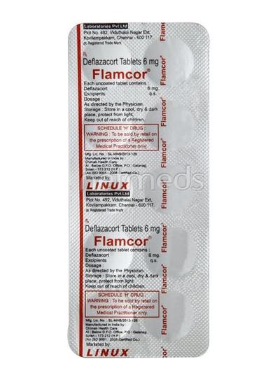 Flamcor 6mg Tablet 10'S - Auto Immune Disease-Imm