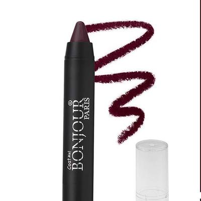 Bonjour Paris Just Matte Lip Crayon - Maroon 3.2 gm - Lip Crayons