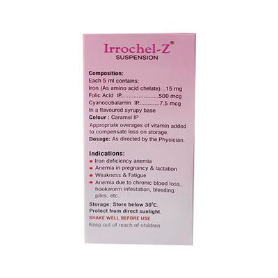 IRROCHEL Z ORANGE FLAVOUR Suspension 150ml - Iron Supplement/Anaemia-Vma