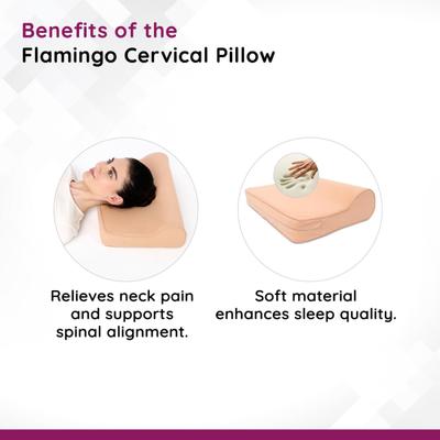 Flamingo Cervical Pillow (OC - 2032) - Regular - Pads And Pillows