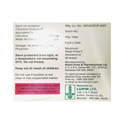 Citistar 4 Injection 4ml - Nootropics And Neurotrophics