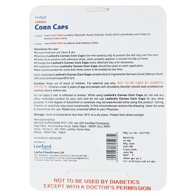 CORNEX Corn Caps 4's - Warts/Calluses/Other Skin Lesion-Ker