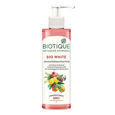 Biotique Bio White Whitening And Brightening Face Wash Fairness 200ml - Face Wash & Cleansers