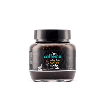 mCaffeine Naked & Raw Coffee Scalp Scrub for Dandruff Control & Scalp Exfoliation 250 gm - Scrubs & Exfoliants