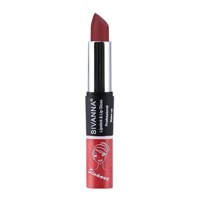 Sivanna Colors 2 in 1 Lipstick & Lip Gloss - DK061 16 20 gm - Lip Glosses