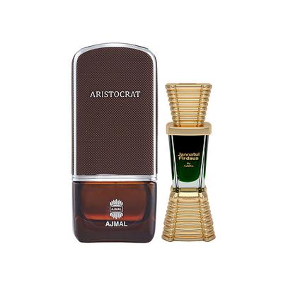 Ajmal Aristocrat EDP Citrus Woody Perfume And Jannatul Firdaus Concentrated Perfume Oil Oriental 85 ml - Perfumes (Edt/Edp)