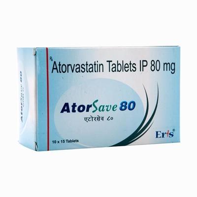 Atorsave 80mg Tablet 15'S - High Cholesterol-Dys