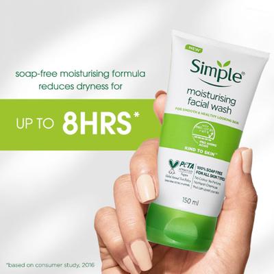Simple Kind To Skin Moisturising Facial Wash 150 ml - Face Wash & Cleansers