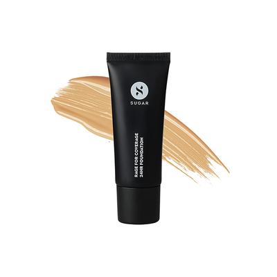 SUGAR Cosmetics Rage For Coverage 24Hr Foundation - 37 Freddo - Medium Beige Golden Peach Undertone 25 Ml - Foundation