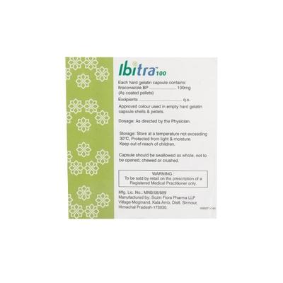 Ibitra 100mg Capsule 10'S - Fungal Infections-Anf