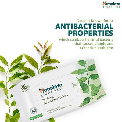 Himalaya Purifying Neem Facial Wipes 25'S - Facial Wipes & Tissues