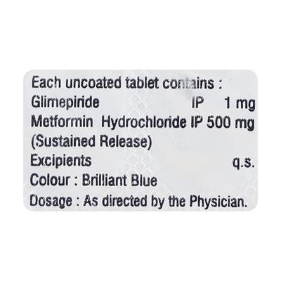 EURIDE M 1 Tablet 10's - Diabetes-Ant