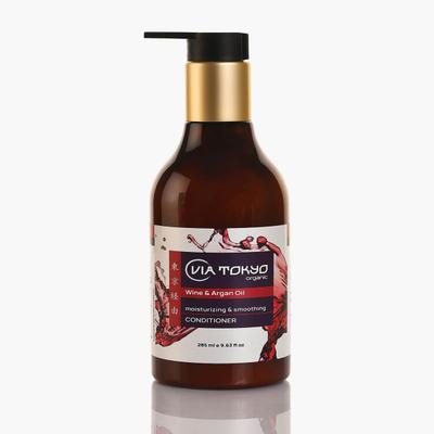 VIA TOKYO ORGANIC Wine & Argan Oil Conditioner for Hair Hydraitng & Naturally Smoothening, No Sulphates, No Paraben 285 ml - Conditioners