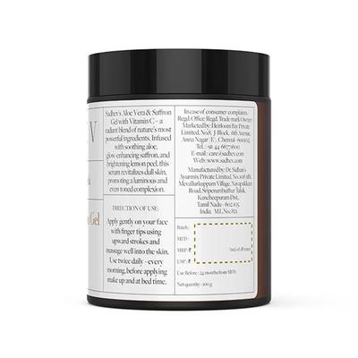 Sadhev Aloe Vera & Saffron Gel with Vitamin C 100 g - Face Moisturizers