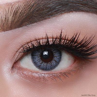 O-Lens Jenith 6Month Coloured Contact Lenses - Sky Grey ( 0.00 ) 1's - Eyecare Lenses