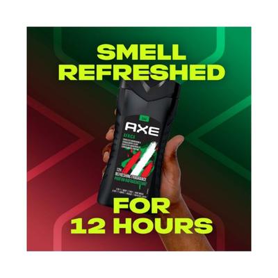 Axe Africa 3 In 1 Body Face & Hair Wash for Men 250 ml - Shower Gels & Body Wash