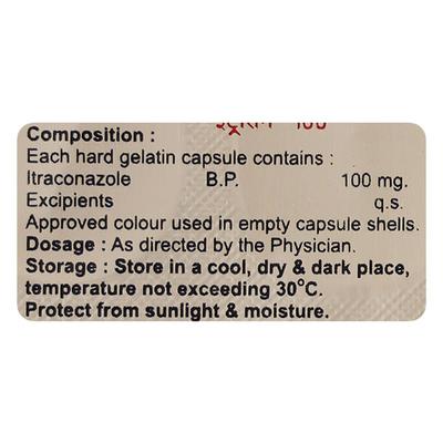 ITRARIN 100mg Capsule 10's - Fungal Infections-Anf