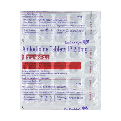 Stamlo 2.5mg Tablet 30'S - Hypertension-Cal