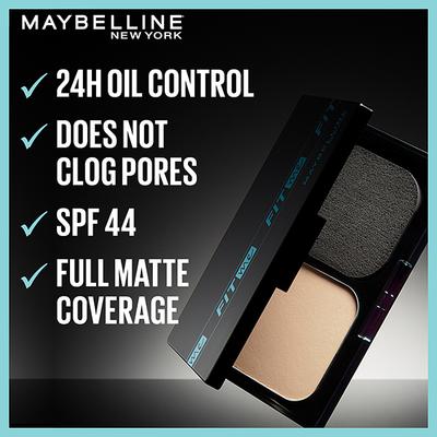 Maybelline New York Fit Me Matte + Poreless Powder Foundation 24 Hr Oil Control SPF44/Pa++++ 235 9 gm - Foundation