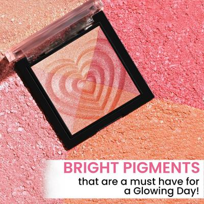 Insight Cosmetics Glow Play Blush & Highlighter Sparkle Finch (4 In 1) 12 gm - Blushes