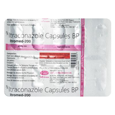 ITROMED 200 Capsule 10's - Fungal Infections-Anf