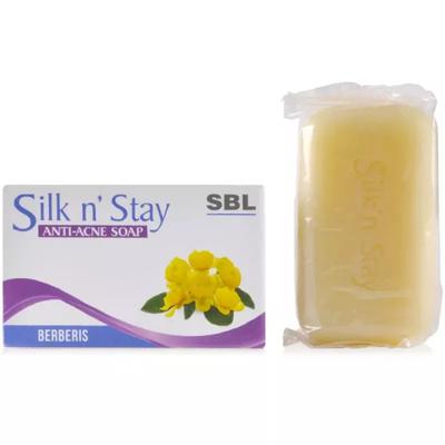 SBL Silk N Stay Anti Acne Soap - Berberis 75 gm - Personal Care(Homeopathy)