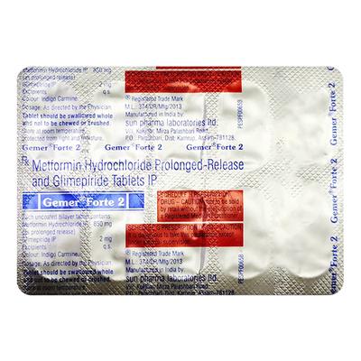 Gemer Forte 2mg Tablet 10'S - Diabetes-Ant