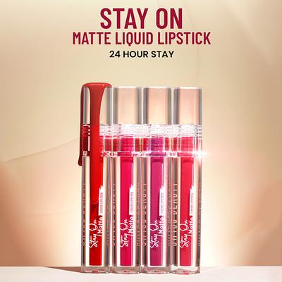 Swiss Beauty Stay On Matte Liquid Lipstick-Brown Syrup 2 gm - Liquid Lipsticks