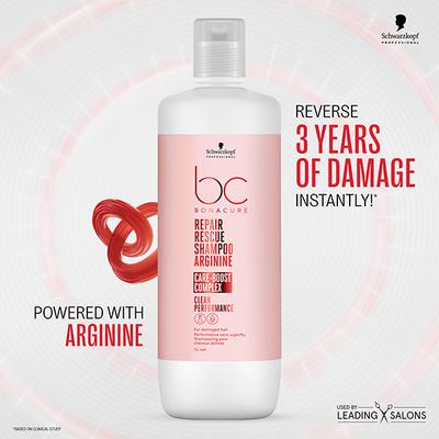 Schwarzkopf Professional Bonacure Repair Rescue Shampoo with Arginine with Vegan Keratin 1000 ml - Shampoos