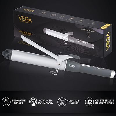 VEGA Professional Pro Cera Curls 38mm Barrel Hair Curler, (VPMCT -06) 1's - Rollers & Curlers