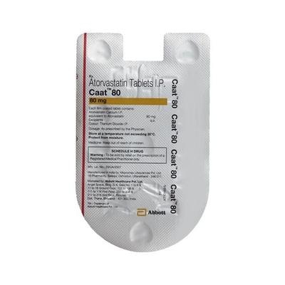 Caat 80mg Tablet 10'S - High Cholesterol-Dys