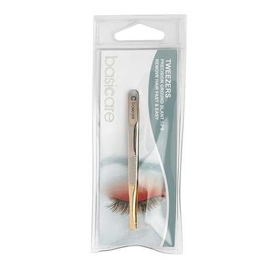 Basicare Tweezer 1/2 Gold Blade 8.5Cm 1's - Tweezers