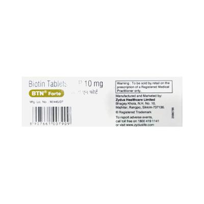 BTN Forte Tablet 10'S - Supplements-Vbc