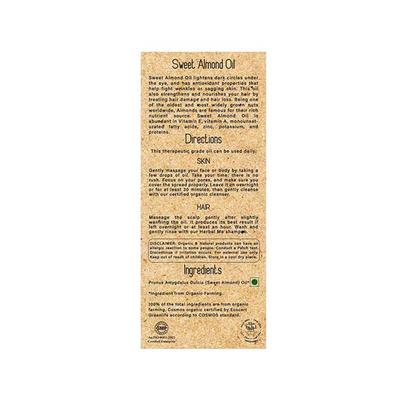 HM Herbal Me 100% Organic Sweet Almond Oil 50ml - Essential Oils