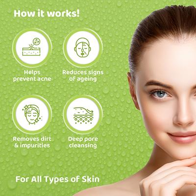 Fantraa Green Tea Foaming Face Wash with Built 150 ml - Face Wash & Cleansers